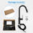 Matt Black Pull-Down Kitchen Faucet For Efficient Cleaning - 19.26 Modern Use-268776805