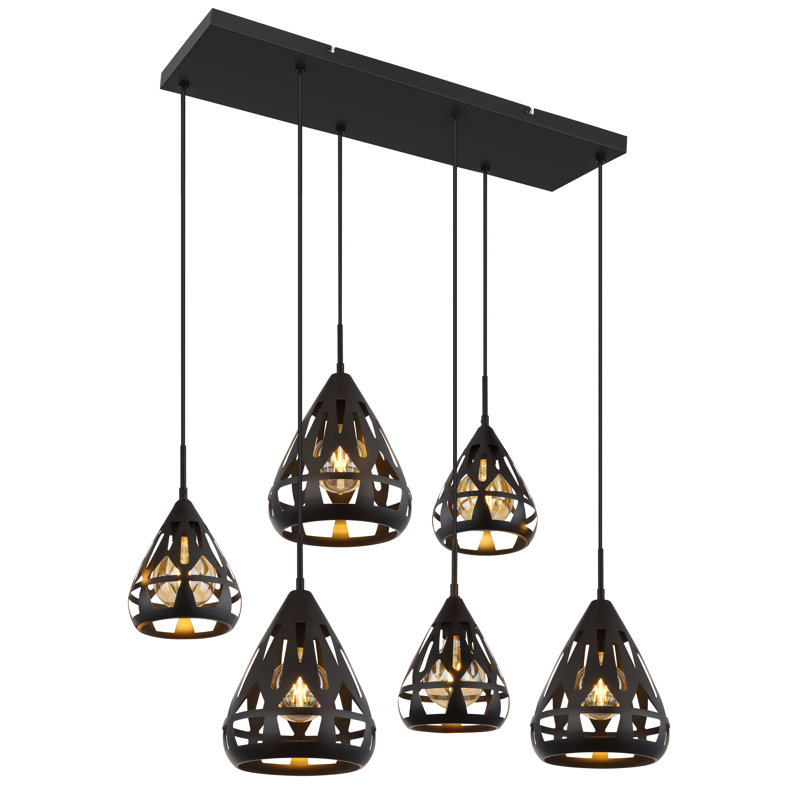 Anouar 6 - Light Matte Black Pendant