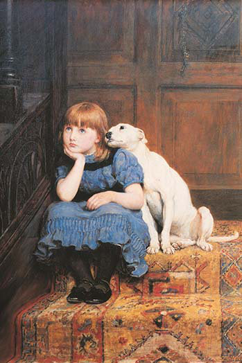 « sympathie » par briton river, reproduction d’art