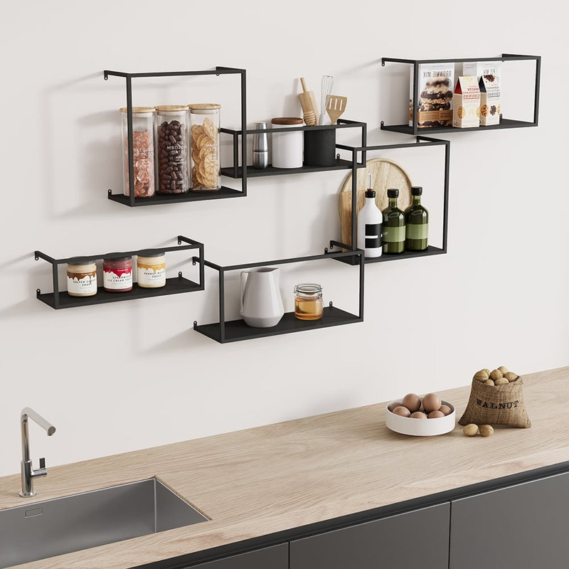 Étagère murale moderne 6 pièces