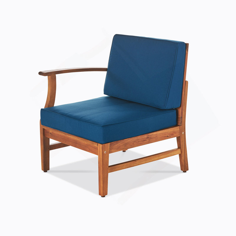FAUTEUIL GAUCHE PERLA, BLEU, Bleu