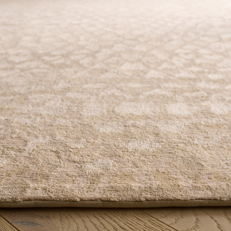 Ralph Lauren Tenaya Wool, Silk Solid Color Rug, Rectangle 6' x 9'