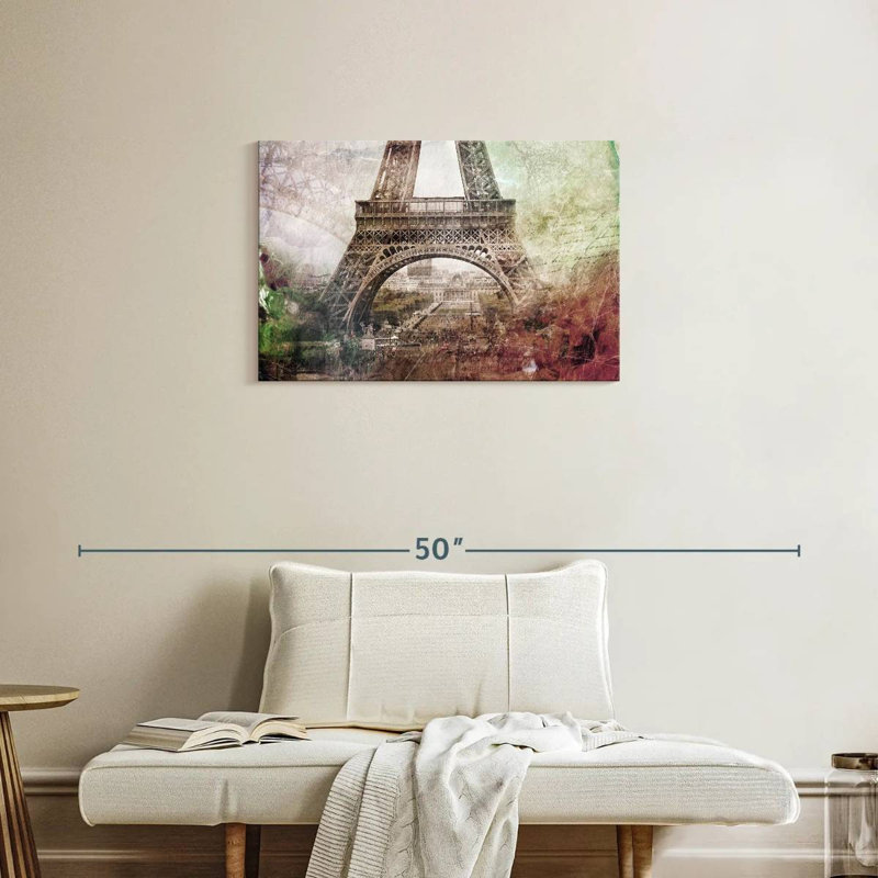 Lilie rétro Eiffel beauté, H 20 po x l 30 po