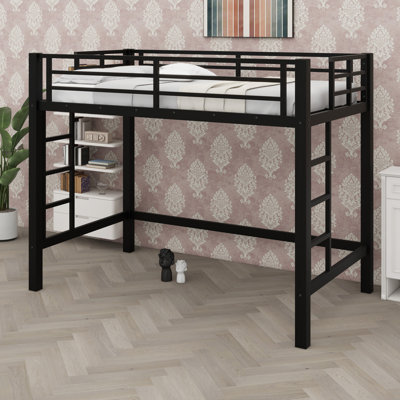 Safe & Sturdy Loft Bed For Kids: Easy-Climb Ladder And Protective Guardrails​