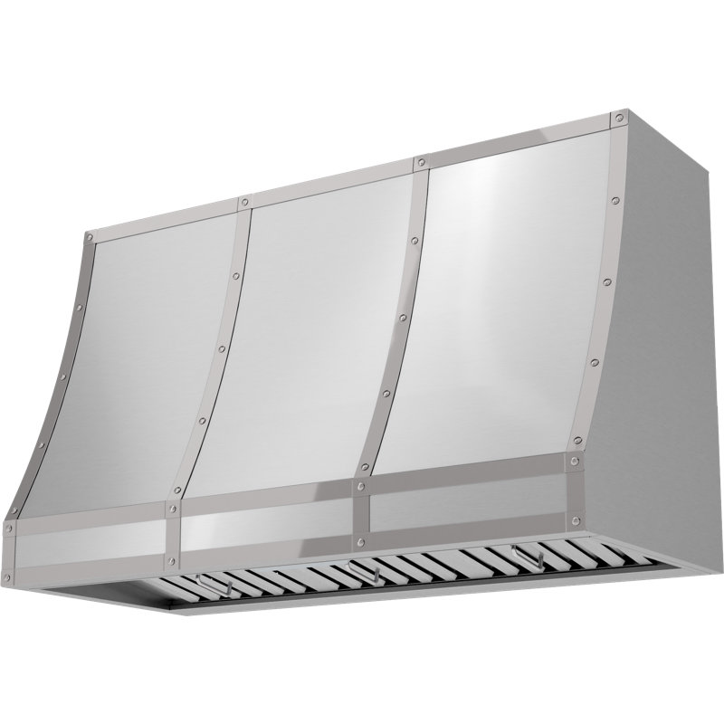 Zephyr Forte 48 in. Convertible Wall Mount Custom Range Hood in Stainless Steel