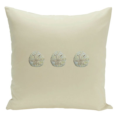 Housse et insert de coussin décoratif décoratif Three Sanddollars