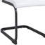 Ensemble de deux chaises d'appoint blanches et noires en similicuir-1737960074-1737960073