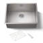 Strive 24" L x 18-1/4" W x 9-5/16" Under-Mount Single Bowl Kitchen Sink with Basin Rack