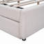 Lit plateforme tapissier Teddy