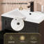 Meuble-lavabo simple autoportant Linsay 24 po avec comptoir en céramique, robinet et drain, peinture résistante à l'eau, certifié EPA-1427222011