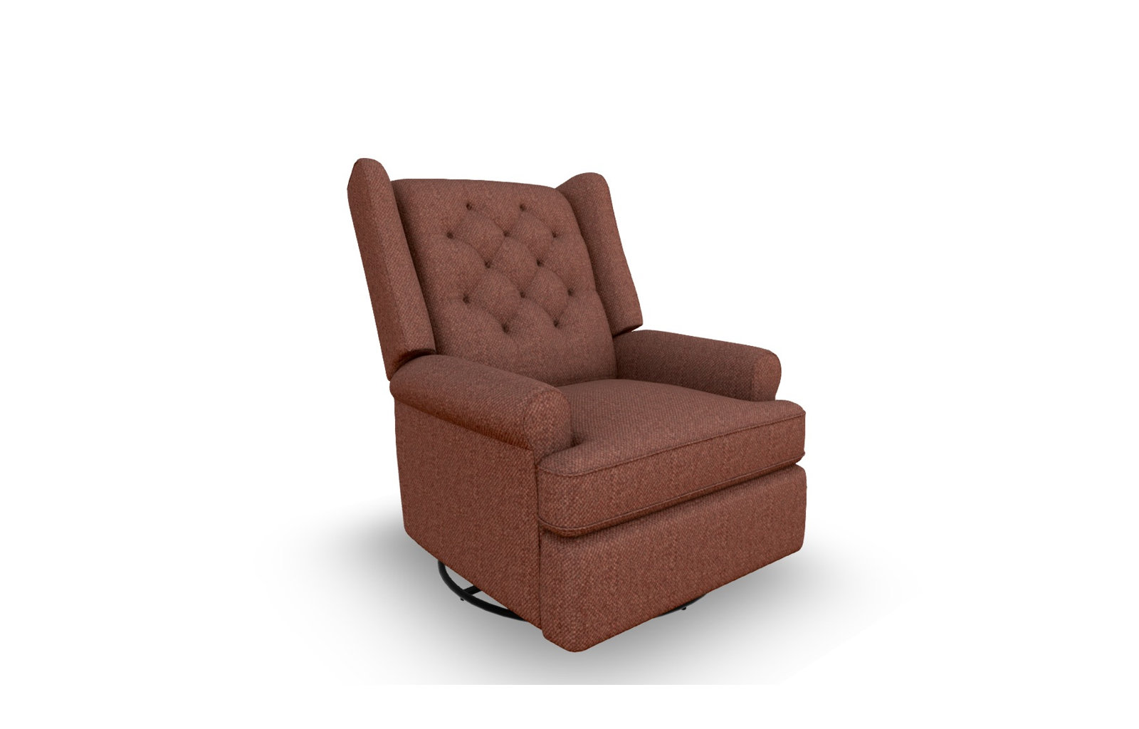 Allendale Upholstered Swivel Reclining Glider, Cherie Pearl Performance