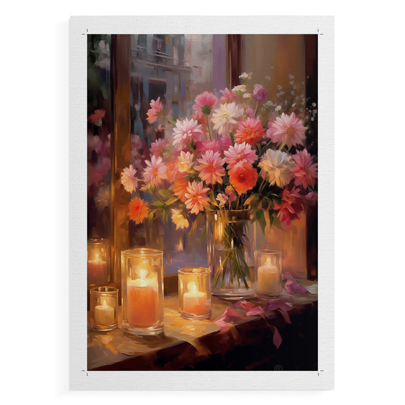 FLORAL Series DCCLX III - Impression sur toile seulement - NON CADRE, H 27 po x l 18 po