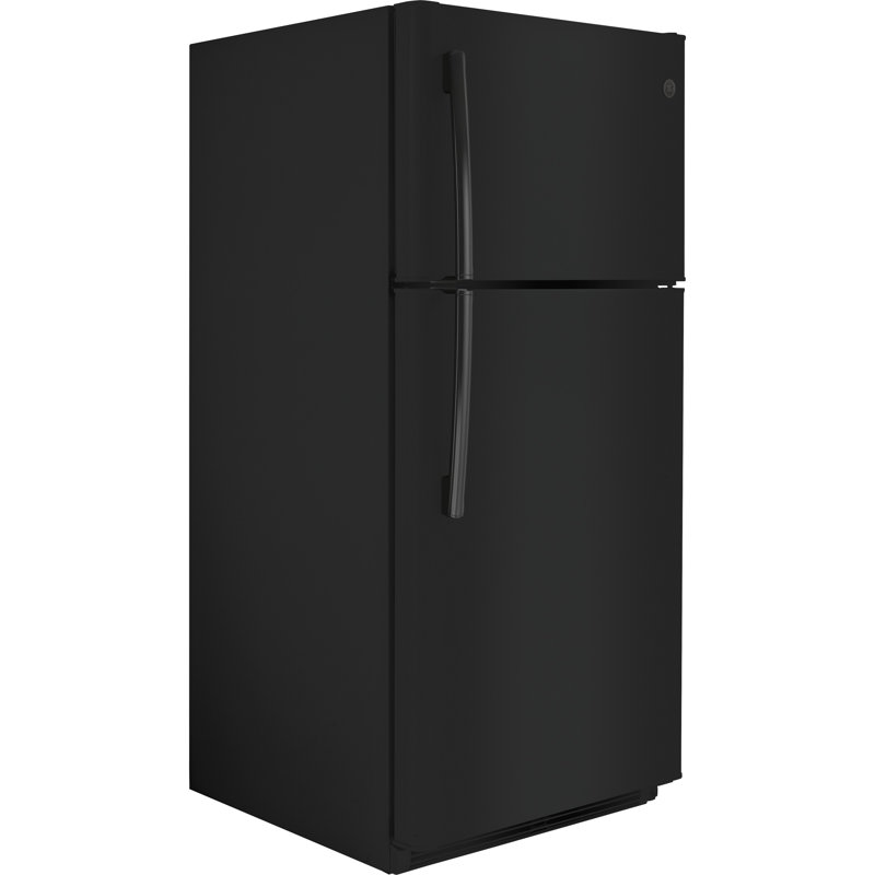 GE Appliances 30" 18 Cubic Feet Energy Star Top Freezer Refrigerator, Black