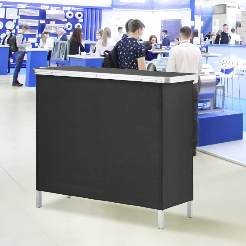 Présentoir léger avec agencement structurel intelligent et tissu pour la table de bar pliante et pédagogique pour événements familiaux 38,49 po de stabilité en profondeur sur différentes surfaces