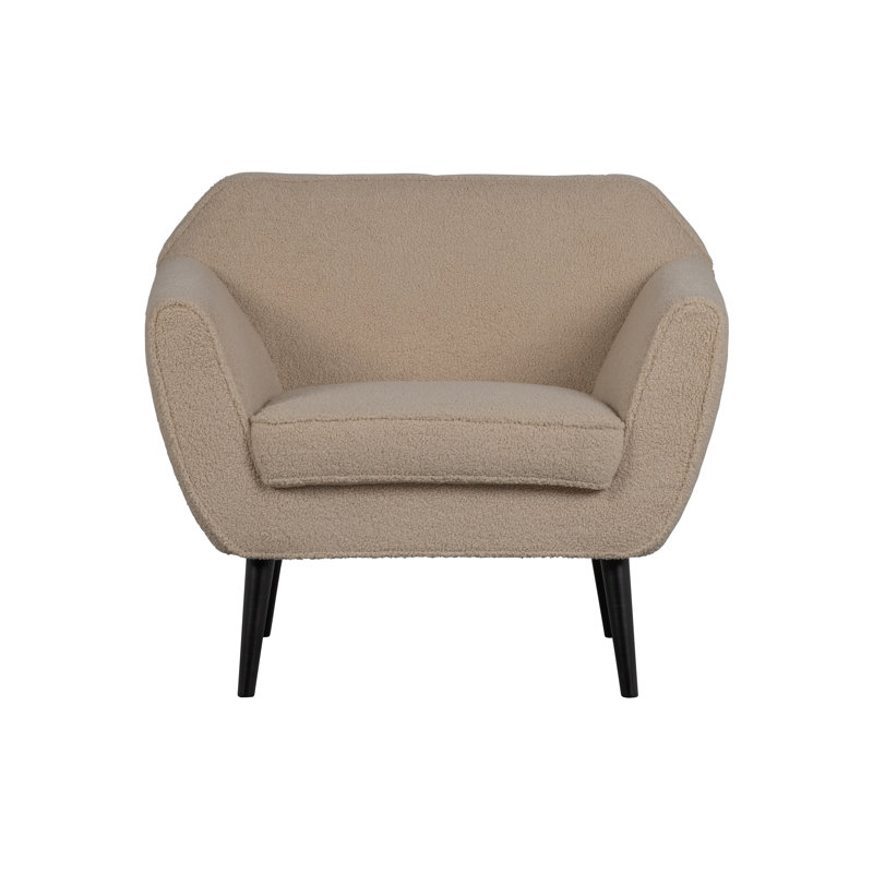 Velvet Armchair, Teddy Sand