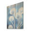 Fleurs de chardon blanches et bleues givrées - chardon sur bois-1365892290
