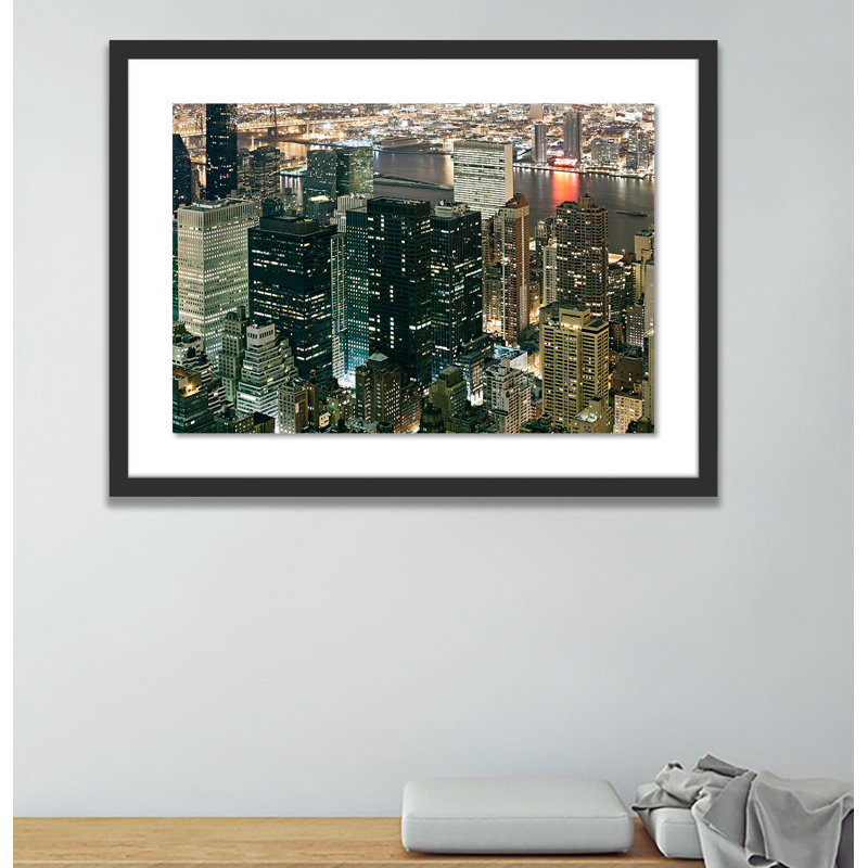 City III Print by Jakob Wagner, 29" H x 40" W x 2.5" D, Black