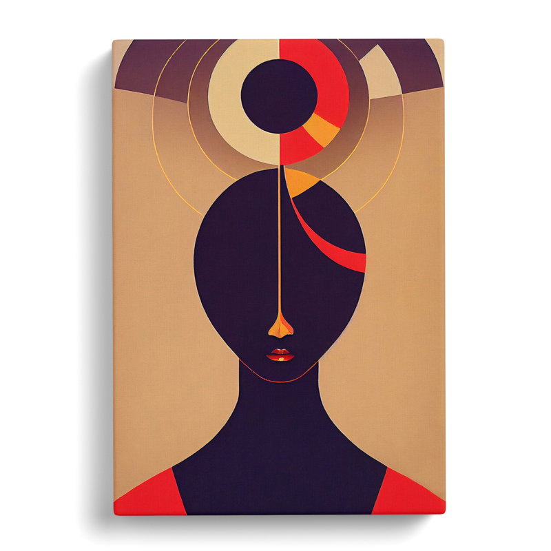 Unique Abstract Woman No.1 - Wrapped Canvas, 76cm H x 50cm W x 3cm D