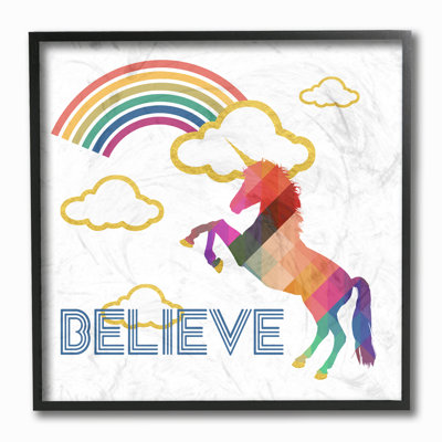 « croyez golden golden licorne », art mural