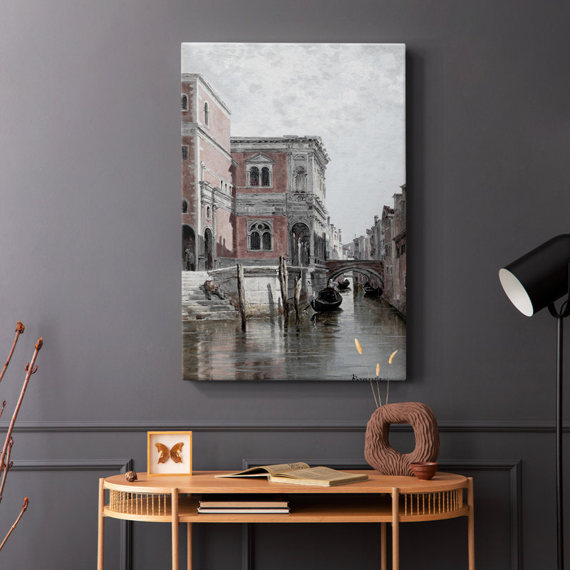 Paysage rétro CLV - galerie Cavas, H 27 po x l 18 po