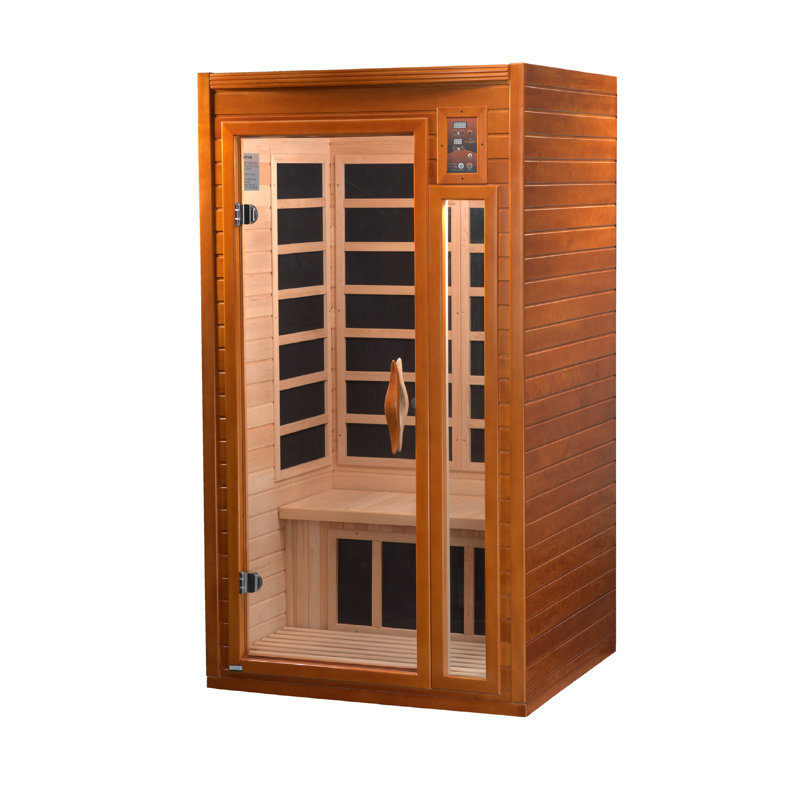 Barcelona Elite Hemlock Wood Infrared Sauna for 1-2 Persons