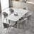 Black Rectangular Sintered Stone tabletop Dining Table-528724037