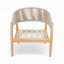 Fauteuil club d'extérieur en bois d'acacia-2010866925