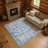 Premium Machine Washable Lubbers AMF1755 Border Rug-1404827037