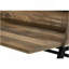 Bureau d'ordinateur, bureau personnel, ordinateur portable, tablettes de rangement, L 48 po, travail, stratifié brun, métal noir, contemporain, moderne-347097447