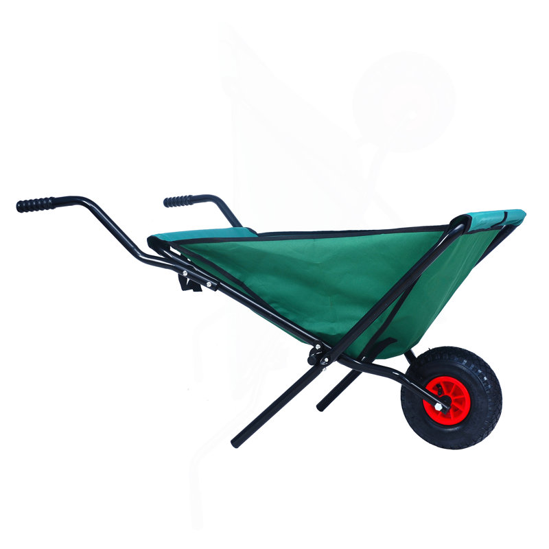 Chariot de jardin pliant et pliable pour jardin avec brouette pliante légère et pliable de 176 lb