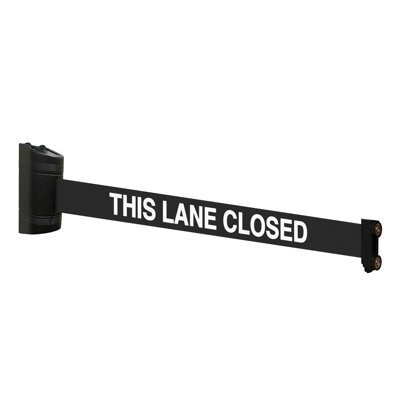 Magnetic Retractable Wall Barrier 120"L (This Lane Closed)