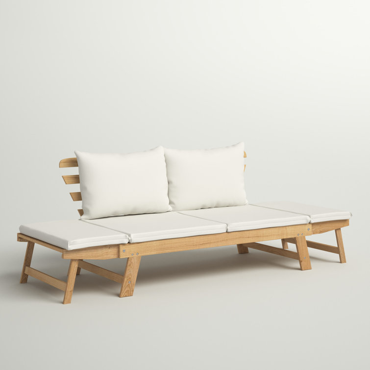 Terri 78'' Wide Outdoor Patio Sofa with Cushions