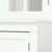 Accent cabinet with double glass doors and shelves