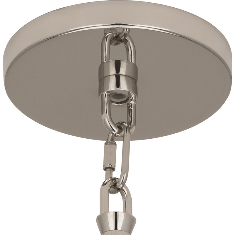 Decker 3 - Light Chandelier, Polished Nickel, Raven Black