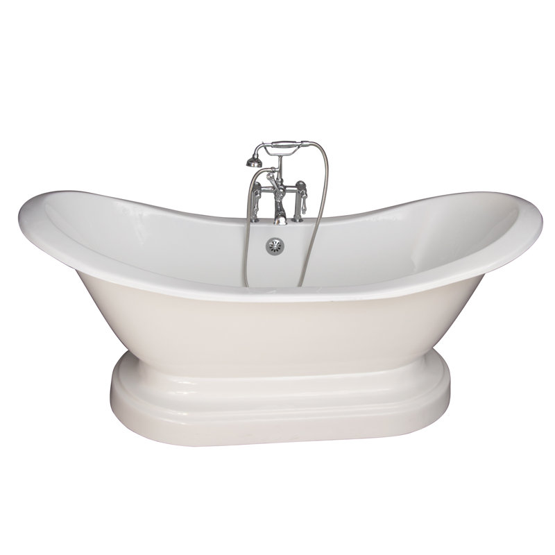 72'' x 30'' Soaking Cast Iron Bathtub, Copper