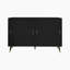 Sideboard with 6 drawers and gold handles, length 120cm-421289530