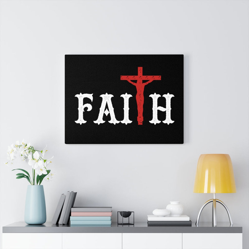 Faith - Wrapped Canvas Print, 28cm H x 36cm W