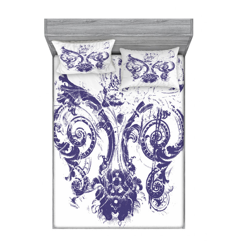 Microfiber Sheet Set, Full Sheet Set with Fitted Sheet