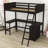 Wood Loft Bed With Desk And Shelves-1212498763-1212498772