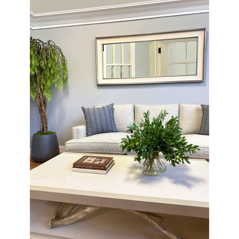 Olive Branches Arranged in a Glass Vase