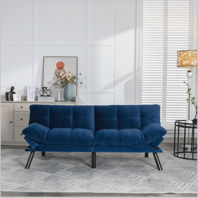 Canapé-lit pliant convertible bleu marine