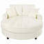 Upholstered Chaise Lounge with Tufted Seat and Detachable Pillows for Living Room