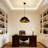 14.8'' Single-head Black Dining Chandelier Adjustable Height (including E26 Bulb)