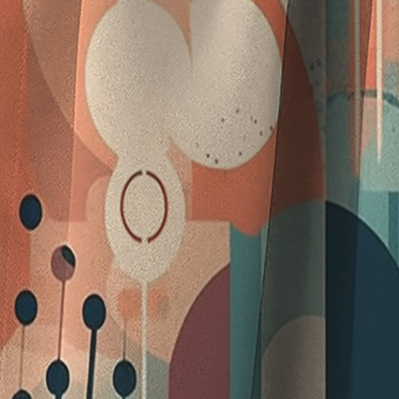 Evolving Abstractions V - Rideau abstrait Mid-Century - Rideau occultant abstrait - 1 panneau, L 52 po x L 90 po