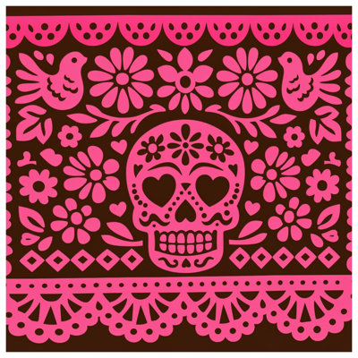 Couvertures à motif floral Sugar Skull