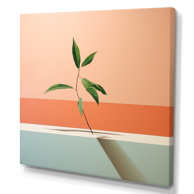 Art mural sur toile Peach, H 36 po x l 36 po x P 1,5 po, Toile tendue
