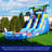 HeroKiddo 15 FT Ocean Shark Commercial Grade Water Slide (with Pool and Blower)