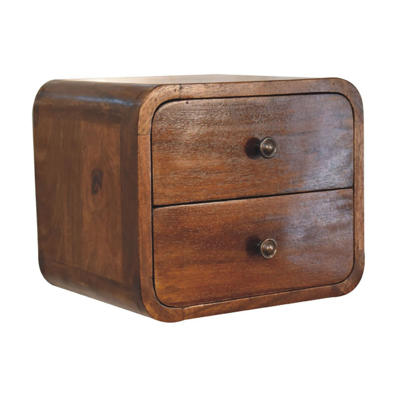 30cm W Solid Wood Bedside Table
