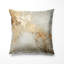 Coussin décoratif abstrait Abstract Shapes - imprimé beige et marbre or Lightning VI-135800485