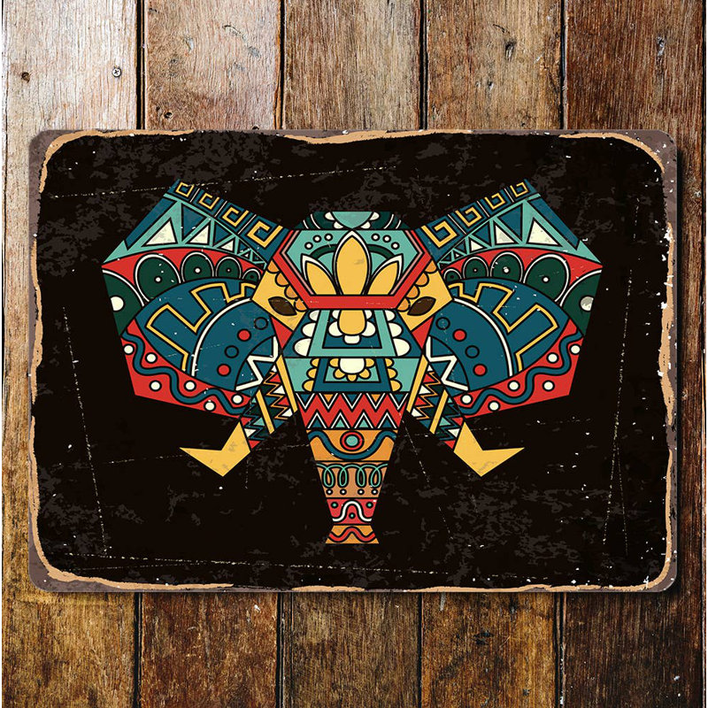 Wall Decor on Metal, 80cm H x 60cm W